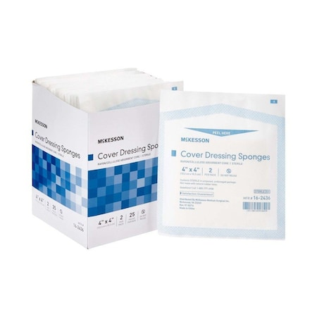 Mckesson Sterile Nonwoven Sponge, 4 x 4 Inch, 2PK 16-2436
